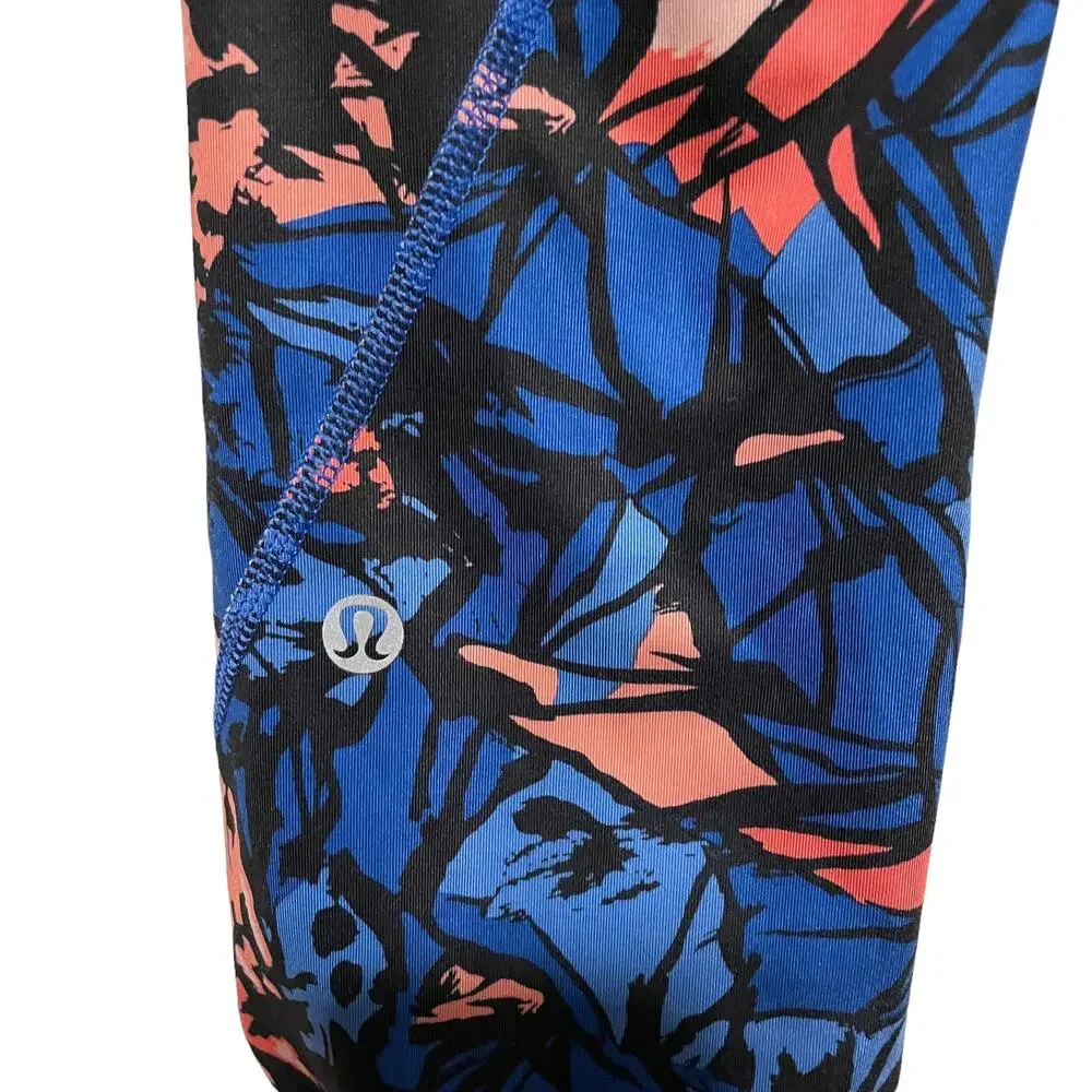 Lululemon athletica Inspire Tight II Paint Storm Harbor Blue Multi